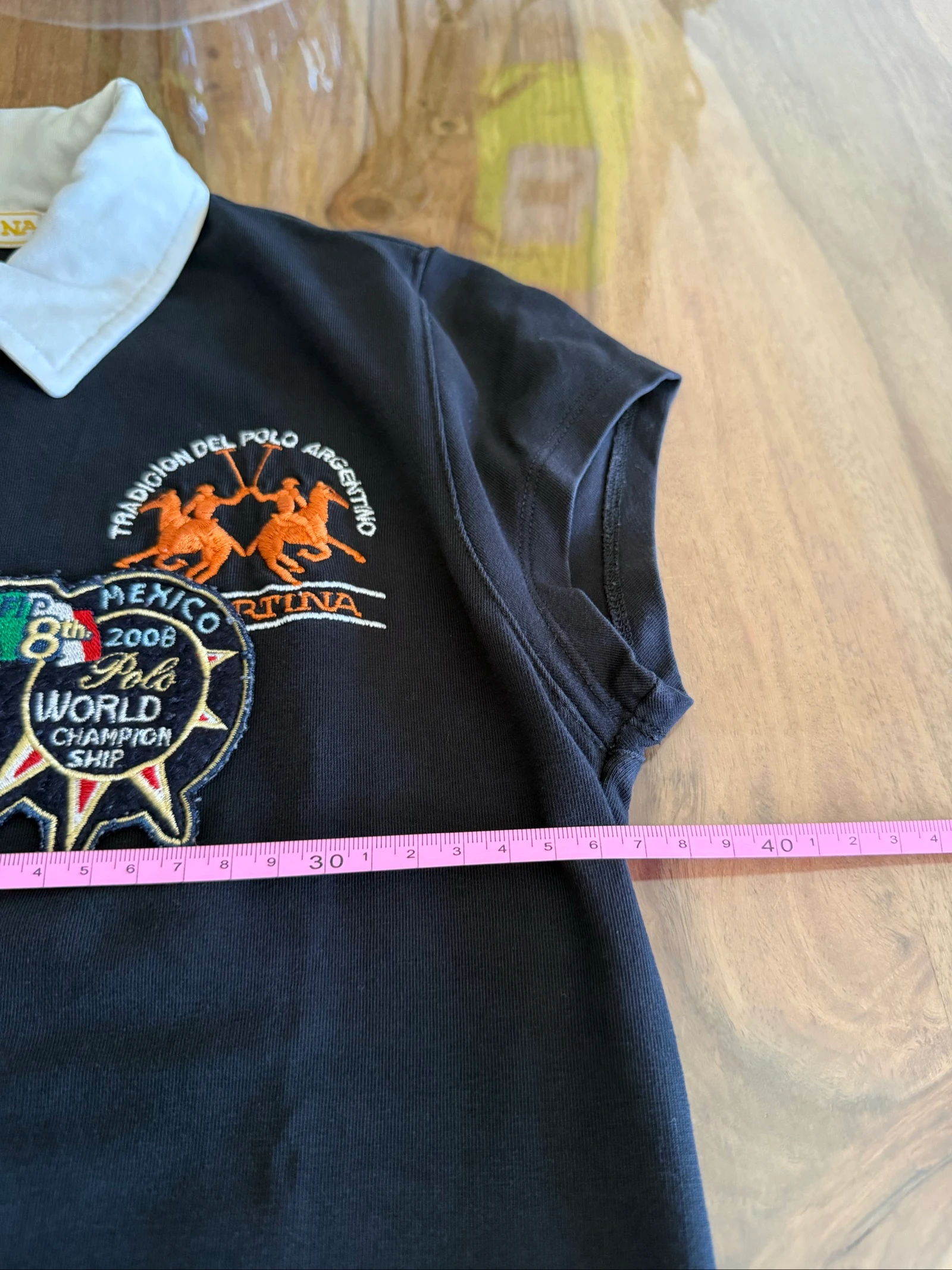Polo mujer La Martina Mexico 2008 negro – Talla S – Polo Campeonato Mundial – photo 11